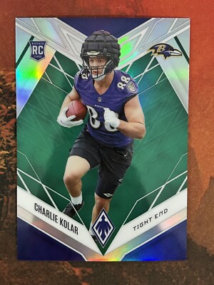 2022 Phoenix Green Parallel /25 Charlie Molar #158 - Ravens Rookie