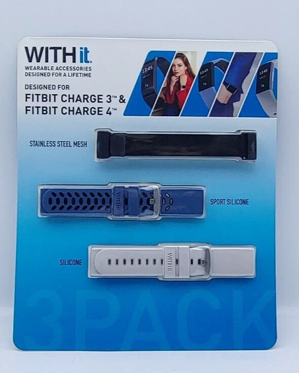 165 bandas de repuesto Fitbit para cierre metálico Charge 3 y 4, paquetes de 55-3 Foto 3 de 4