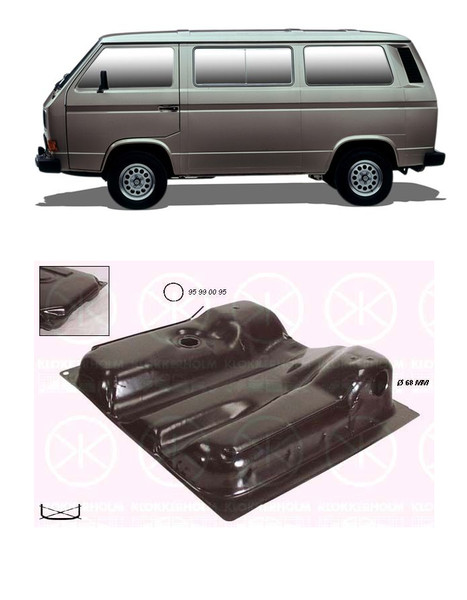 Neu Benzin Vergaser / Diesel Kraftstofftank FüR VW Transporter III T3 1979-1985-image