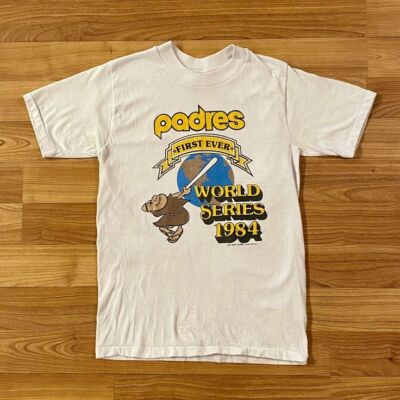 #ad #ad Rare 1984 San Diego Padres 1st Ever World Series T shirt rare tee HN2029 $16.14