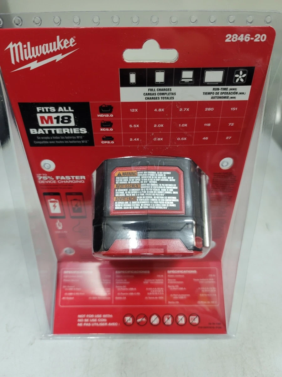 Milwaukee M18 Top-Off 175W Personal Power Supply Tool 120V, USB-C 