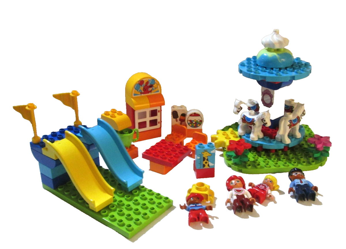 LEGO 10841 DUPLO Fun Family Fair 100% Complete with Minifigures