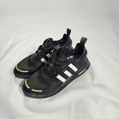 Adidas Originals NMD_V3   Core Black/Cloud White/Gold Metallic   Men s 12