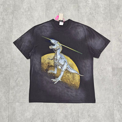 SAINT Mxxxxxx Sorayama T-Rex T-shirt Hajime Sorayama Mens Grey