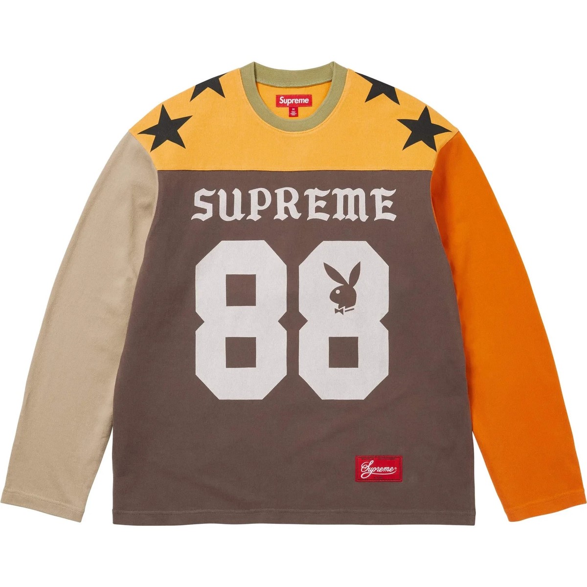 Supreme x Playboy L/S Football TopXLサイズ Supreme Playboy L/S Football Top Long Sleeve (Multicolor) Size M