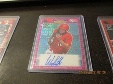 wes kath rookie auto 2021 pro set red mojo numbered/7