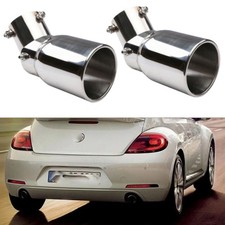 2pc For Volkswagen Beetle Exhaust Pipe Tip Rear Tail Throat Muffler 1.5-2.1 2pc For Volkswagen Beetle Exhaust Pipe Tip Rear Tail Throat Muffler 1.5-2.1