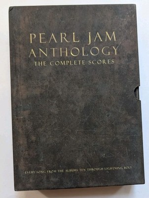 Pearl Jam Anthology The Complete Scores Deluxe Hardcover Box Set Slipcase VG