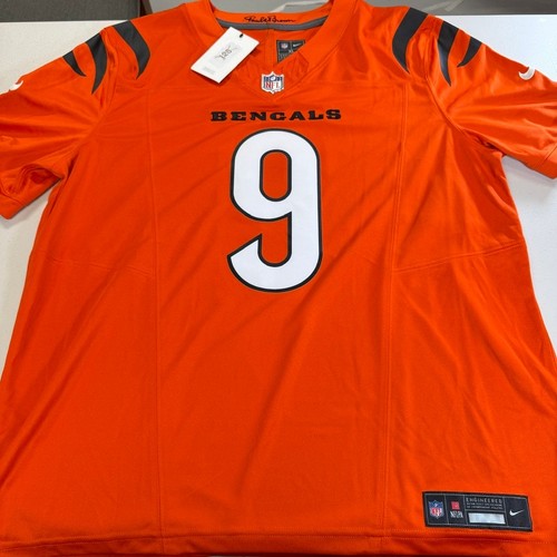 Joe Burrow Cincinnati Bengals Nike Vapor Jersey Orange XL NWT
