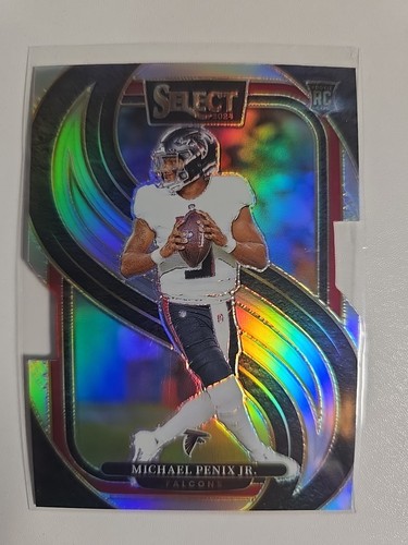 2024 Panini Select - Premier Level Michael Penix Jr.  Silver Prizm Die-Cut (RC)