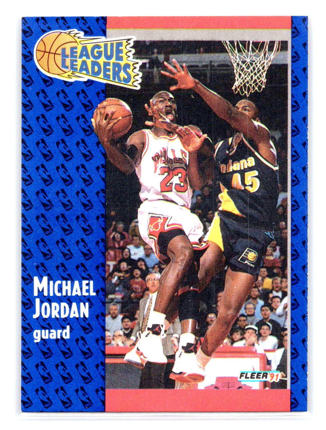 1991 Fleer Basketball #220 Michael Jordan League Leaders Chicago Bulls
