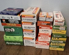 Lot of 19 Empty Shell Boxes Winchester Hornady Federal Remington Norinco Ammo