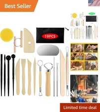 Clay Sculpting Tools Kit 19pcs Pottery Polymer Carving Craft Supplies