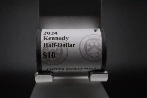 2024 P&D KENNEDY HALF DOLLAR TWO Mint ROLL SET 2 x $10 FV BU 40 COIN  20 P 20 D