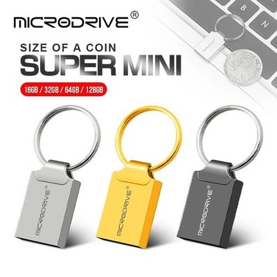 Mini USB Flash Drive Metal Memory Stick Portable Storage Device (64)