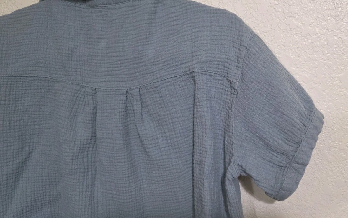 Love Notes 100% Cotton Button Down Soft Waffle Kn… - image 7