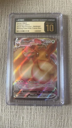 Eevee VMAX SWSH087 Shining Fates Promo. CGC PRISTINE 10