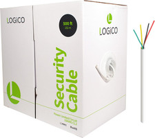 Best 500Ft 18/4 Unshielded CCA Security Alarm Control Wire Stranded PVC Jacket W