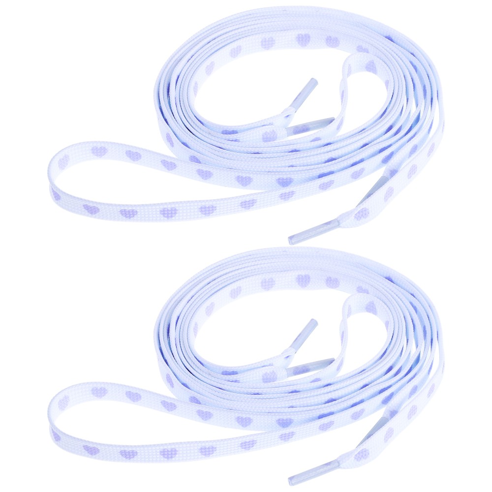 APL 2 Paia Lacci Love per Scarpe da Passeggio Allenatore Piatti Decorativi Cuore Colorato