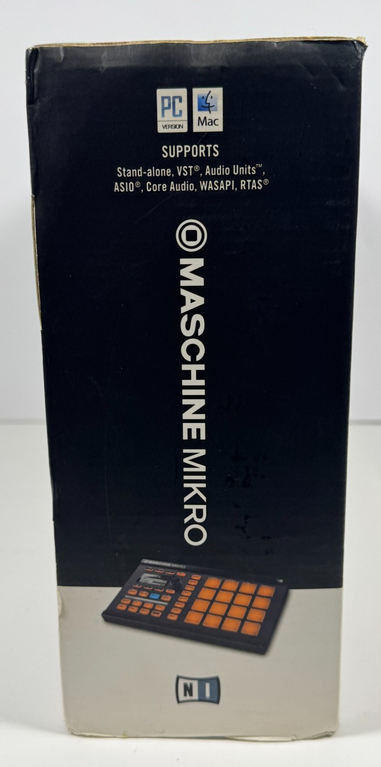 Native Instruments Maschine Mikro MK1 USB MIDI Controller w Box & Cable - TESTED