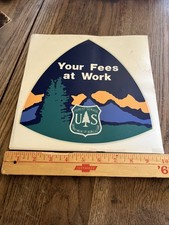 Vintage 1980s USFS US Forest Service Plastic Sign