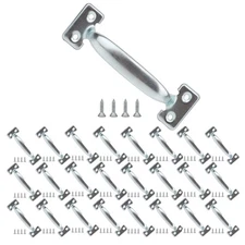 25 Pack 5-3/4 inch Gate Pull Door Handle Metal Drawer Handles Zinc Plated