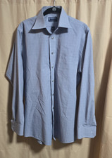 STAFFORD ESSENTIALS FITTED BROADCLOTH DRESS SHIRT MENS 15.5 34-35
