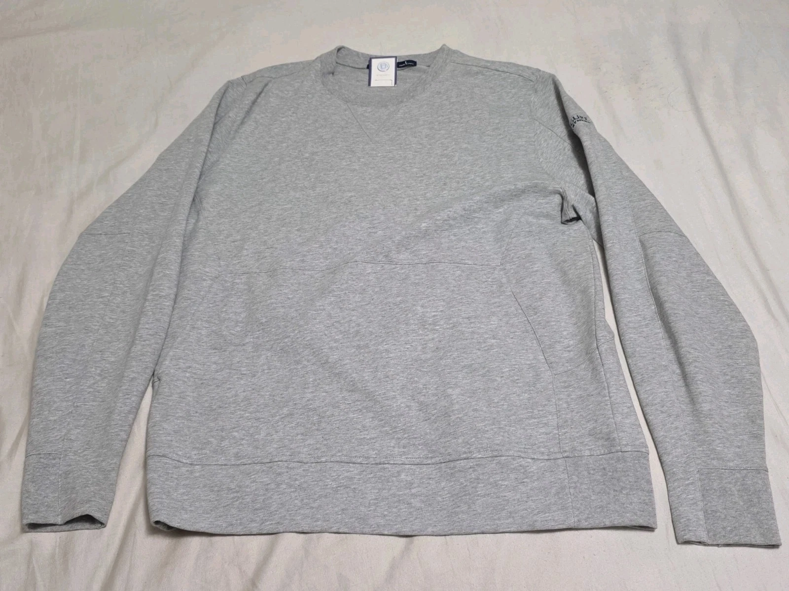 NEW B. Draddy Russ Crewneck Embroidered French Terry Pullover Sweatshirt Large  image 2