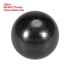 10pcs M5-M12 Thread Ball Knob Machine Thermoset Round Ball Handle 16mm-50mm Dia