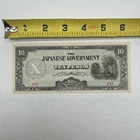 Japanese Government Ten 10 Pesos WWII Invasion Banknote War Currency Philippines