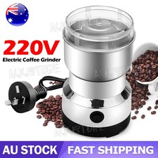 Electric Coffee Grinder Grinding Milling Bean Nut Spice Matte Blender 220V AU