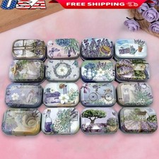 Mini Trinket Storage Tins Hinged Lid Metal Boxes Gifts Organizing Crafts New