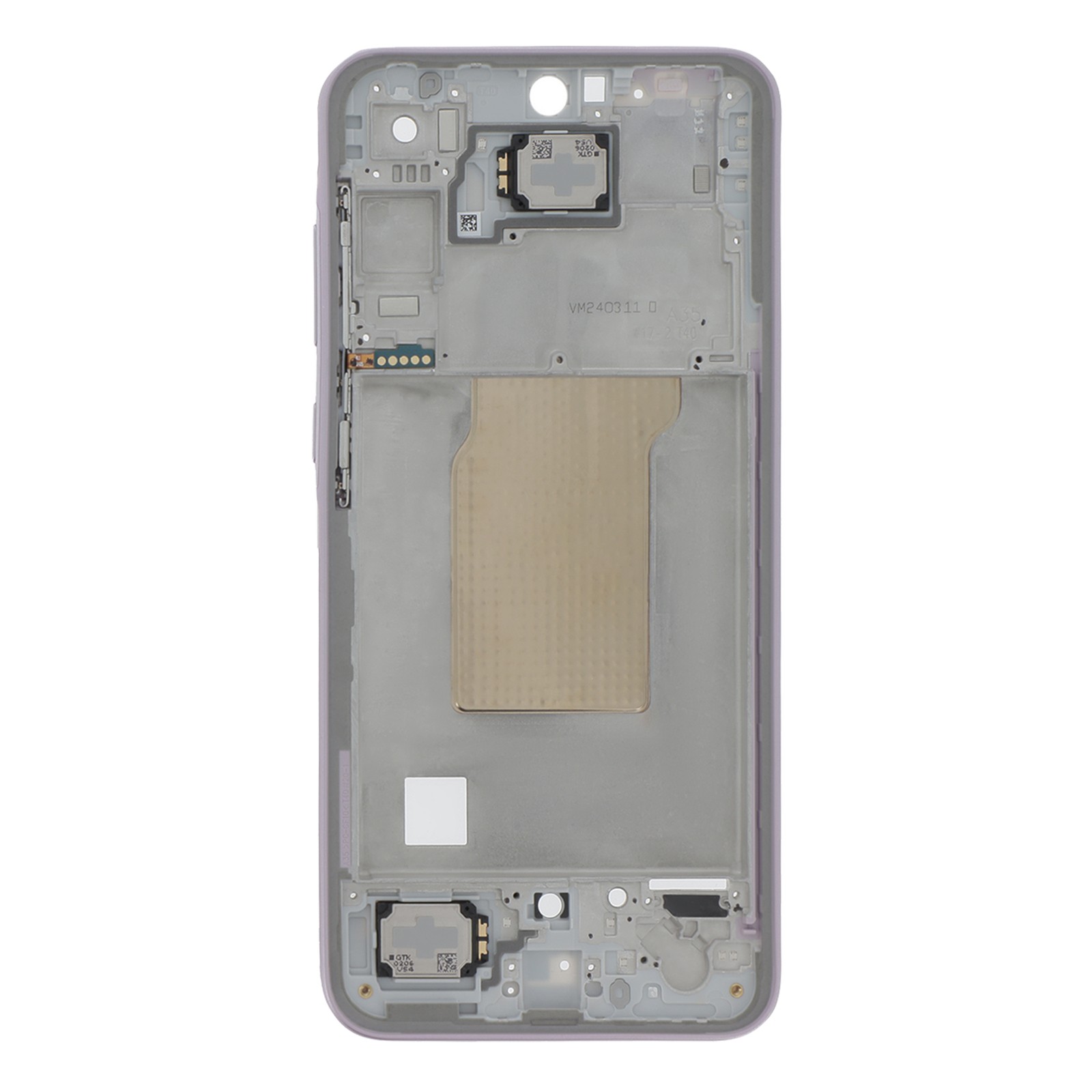 Châssis central Samsung Galaxy A35 5G officiel couleur violette de qualité