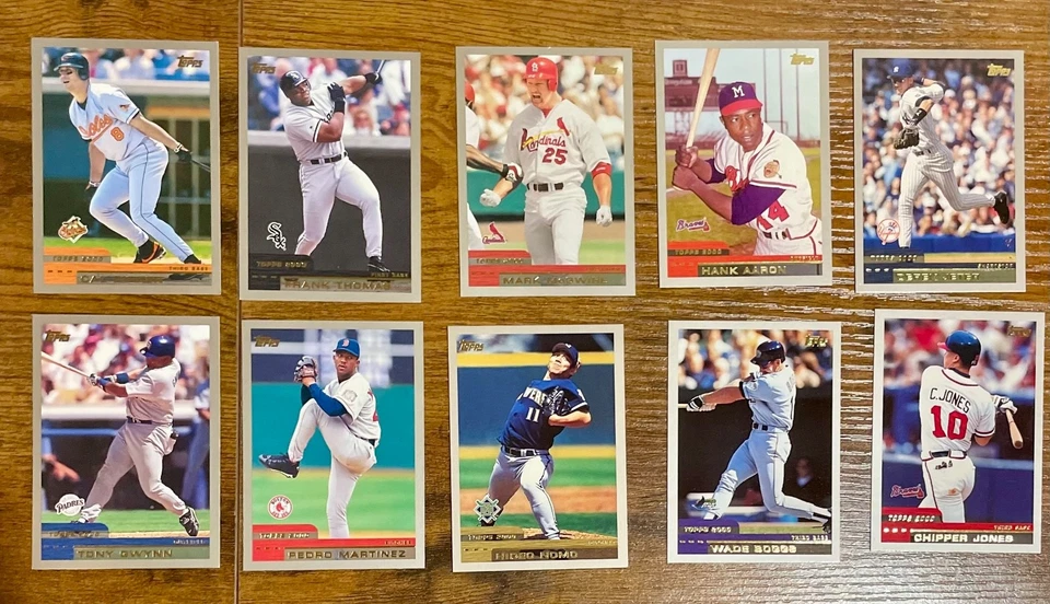 2000 Topps Series 1 &2 Baseball Card Complete Set (1 - 479) + Inserts - Image 4 of 4
