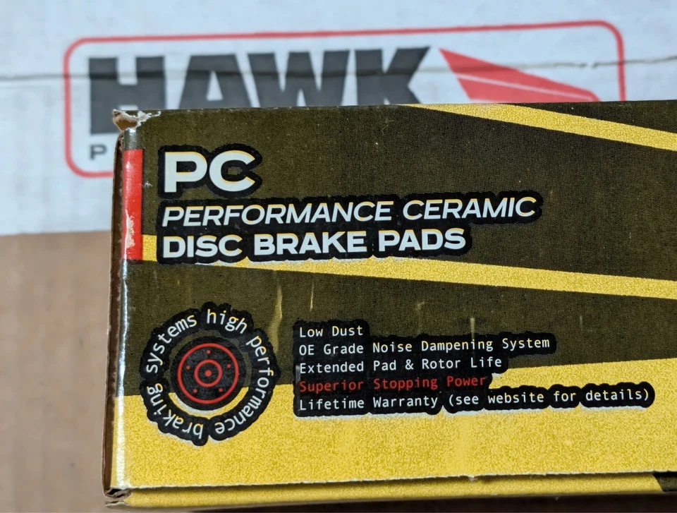 2005-2015 Toyota Tacoma Hawk Talon Drilled/Slotted Front Rotors and Ceramic Pads - Image 3 of 4