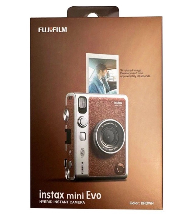 Fujifilm Instax Mini Evo Instant Film Camera - Brown (16812534