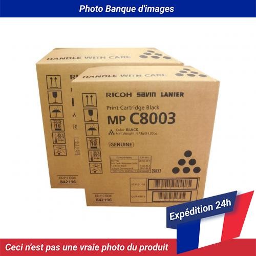 Ricoh Savin Lanier Mp C8003 Toner Cartridge Black Pack Of 2