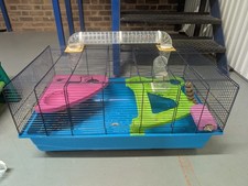 Hamster cage with accessories
