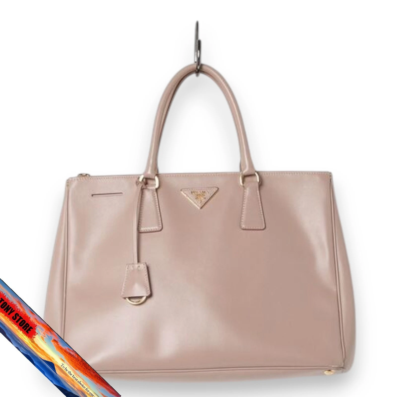 Prada Beige Tote Bag for Women Classic Designer Handbag