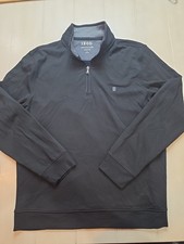 izod advantage performance stretch sweatshirt 1/4 Zip Mens Large Black
