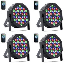 Strobe 36 DJ LED Par Light,RGB Party Lights with Sound Activated Remote DMX C...