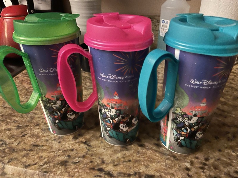 Disney World Resort Travel Mugs Set Of 3 Discontinued WDW