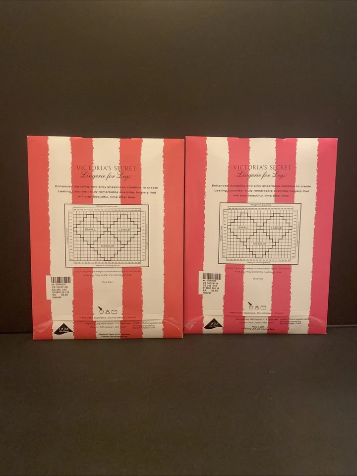 Victoria’s Secret Lujos Duraderos Transparente a la Cintura Lote de 2 ~ Natural Talla M Nuevo Foto 4 de 4