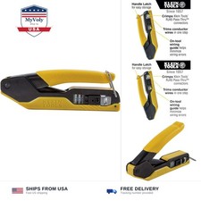 Klein Tools VDV226-005 Compact Modular Data Cable Crimping Tool, for Pass-Thr...