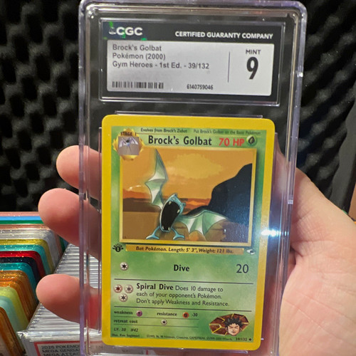 Brock's Golbat (1st Edition) graded CGC 9 for sale on eBay