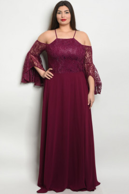 plus size plum formal dress Tulle Mini Dress