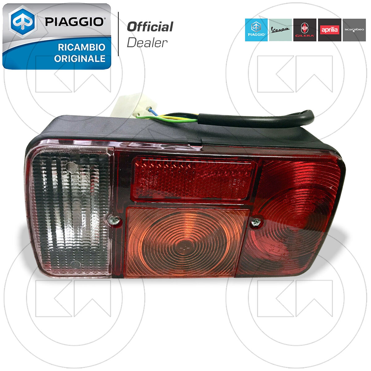 FARO FANALE POSTERIORE DESTRO COMPLETO ORIGINALE PIAGGIO APE FARO FANALE POSTERIORE DESTRO COMPLETO ORIGINALE PIAGGIO APE
