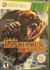 Cabela's Dangerous Hunts 2013 Xbox 360, Complete With Manual, Tested