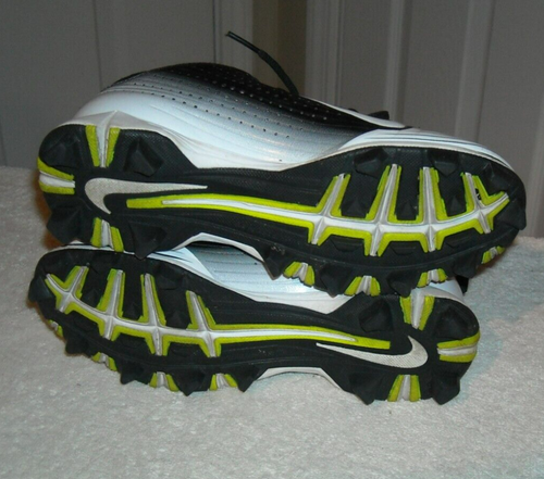 Nike Vapor BSBL Youth Kids Boy Shoes Black 4Y Baseball Softball Cleat 684592-010 - Picture 3 of 9
