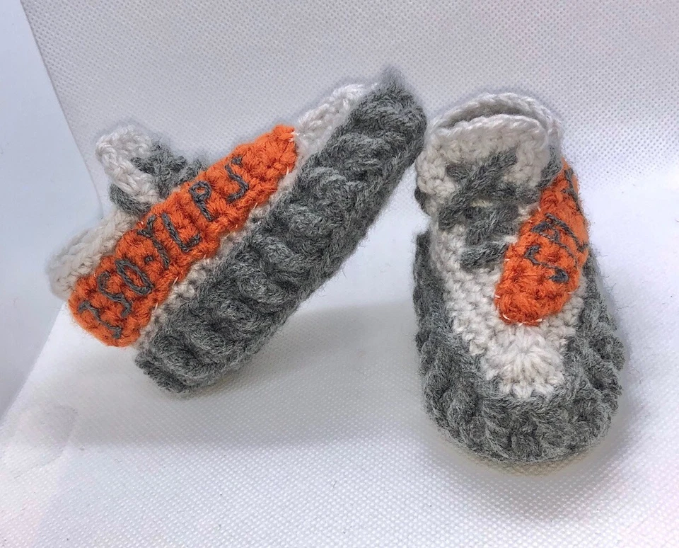 Zapatos informales infantiles recién nacidos bebé niño niña zapatos para cuna SPLY 350 naranja gris  Foto 2 de 4